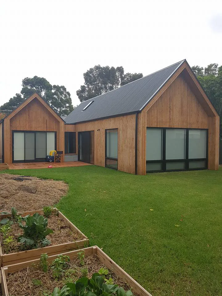 External house painters - painted roof on house extension