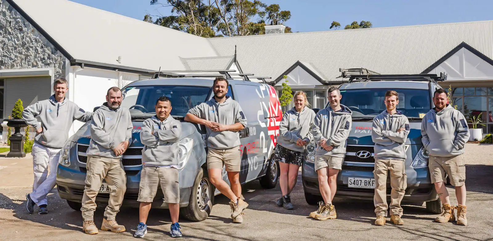 Travis Krieg's experienced house painting team in Adelaide